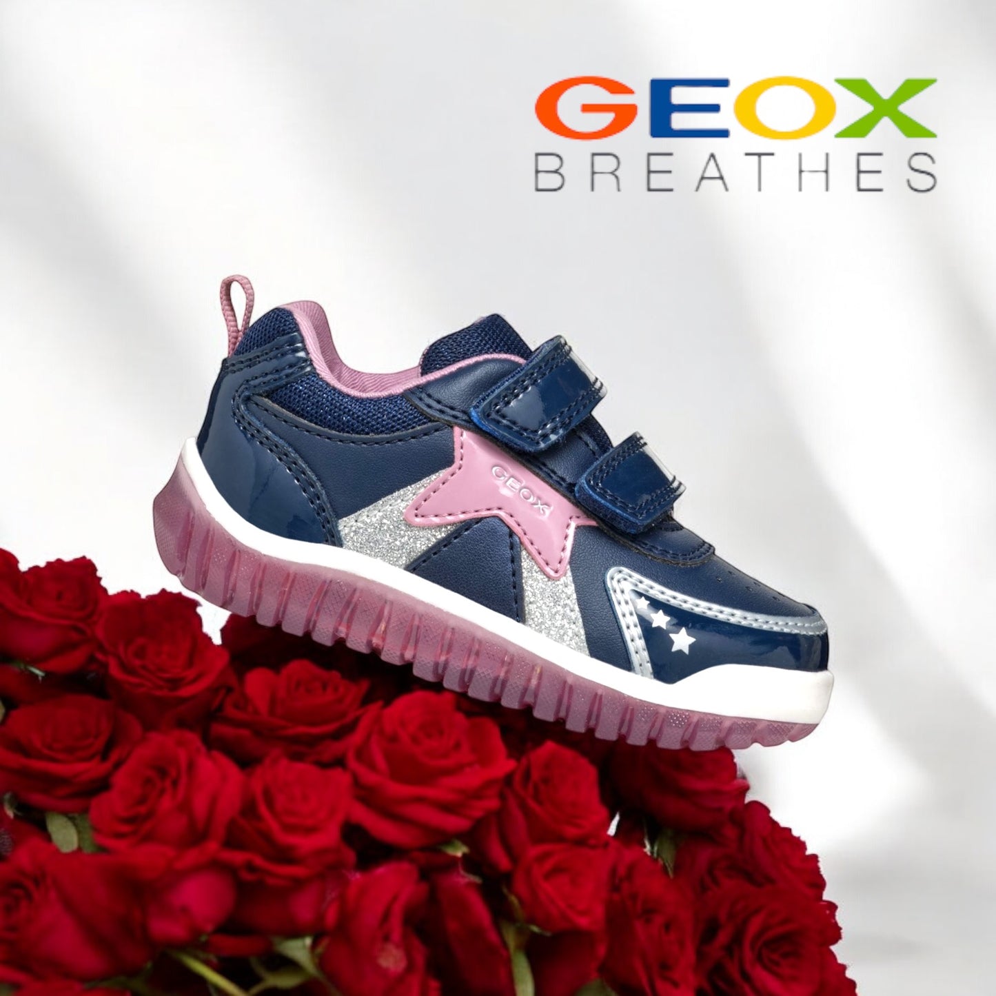 Geox lightyloo navy pink