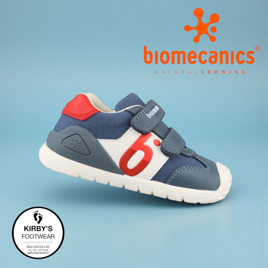 Biomecanics velcro navy 262121 - Kirbys Footwear Ltd