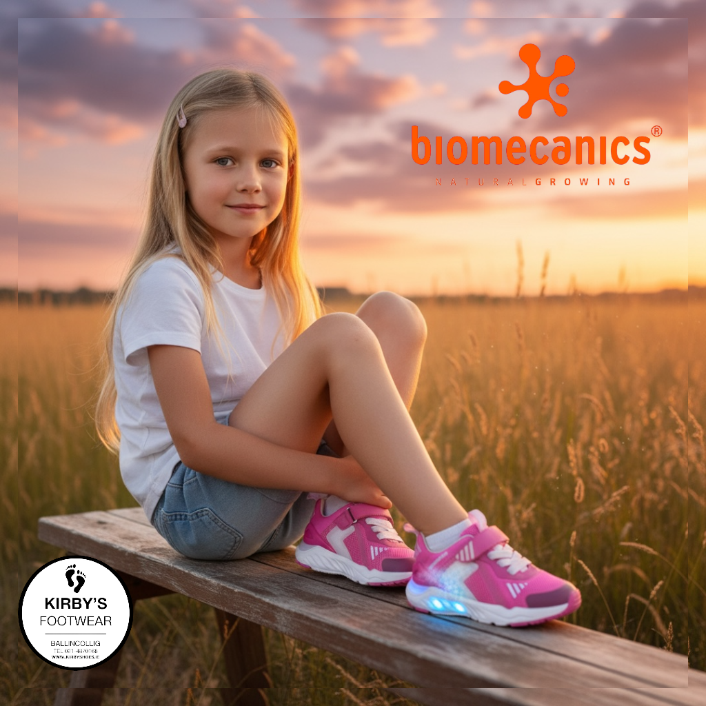 Biomecanics trainer 262274 pink trainer lights - Kirbys Footwear Ltd
