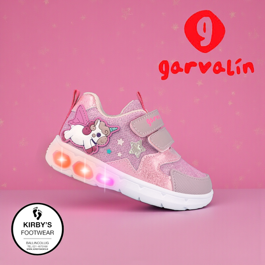 Garvalin unicorn trainer lights - 262720 - Kirbys Footwear Ltd