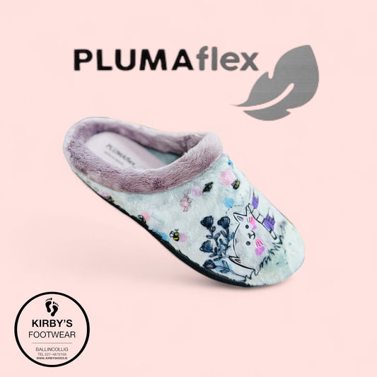 Plumaflex slipper - 12037 - erizo - grey multi