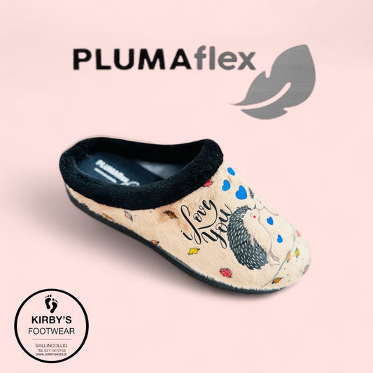 Plumaflex slipper - 12037 - Gato - beige multi