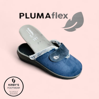 Plumaflex slipper - 14113 - navy velcro