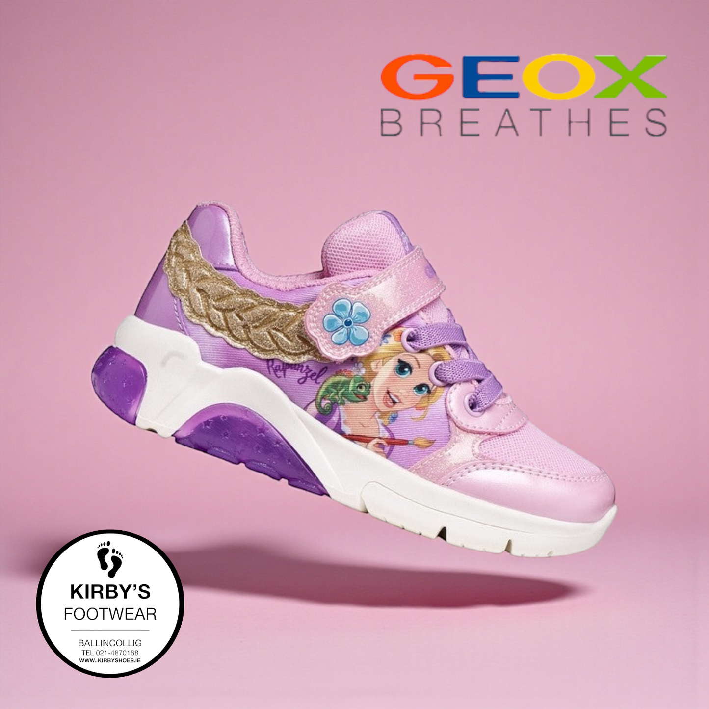 Geox lights Fadinlight Rapunzel pink - Kirbys Footwear Ltd