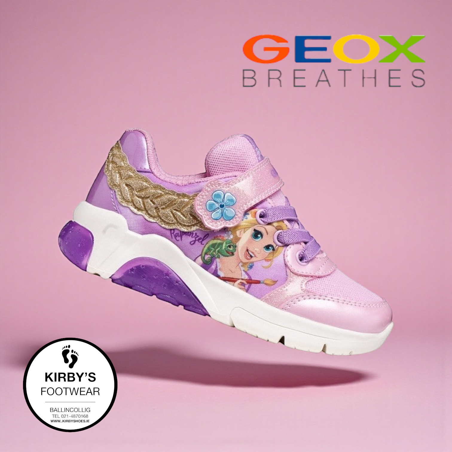 Geox lights Fadinlight Rapunzel pink - Kirbys Footwear Ltd