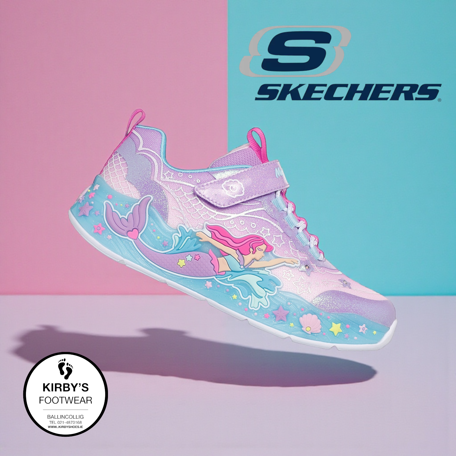 Skechers Mermaid dreams - lavender lights - Kirbys Footwear Ltd