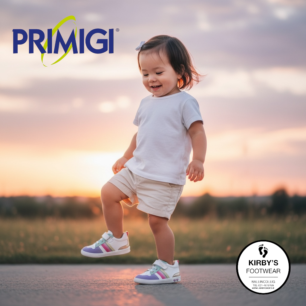 Primigi velcro trainer white multi - 1403211 - Kirbys Footwear Ltd
