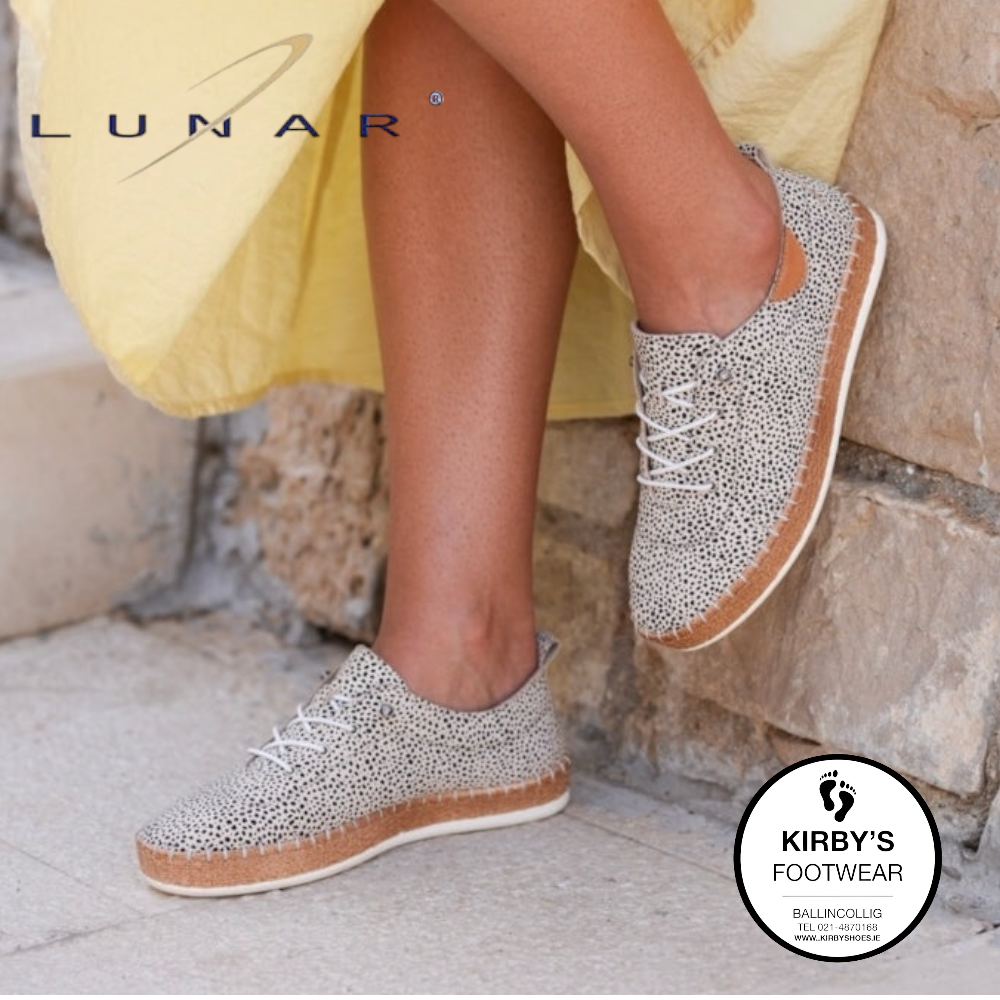 Lunar Evette animal spot plimsole - Kirbys Footwear Ltd