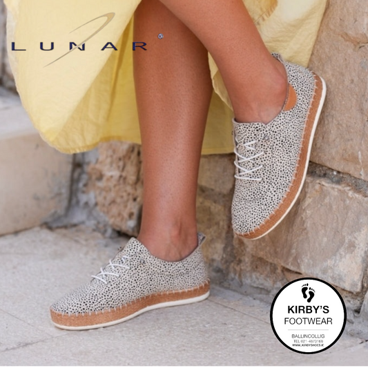 Lunar Evette animal spot plimsole