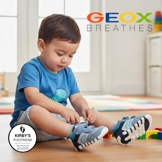 Geox Iupidoo velcro sky grey - Kirbys Footwear Ltd