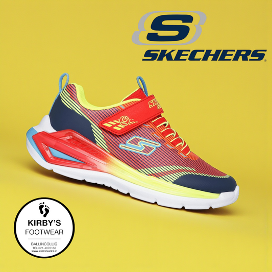 Skechers Tri-namics 2.0 s lights - red - lights - Kirbys Footwear Ltd
