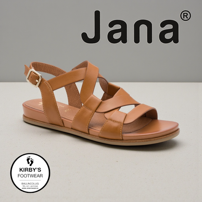 Jana sandal - tan 28161 - Kirbys Footwear Ltd