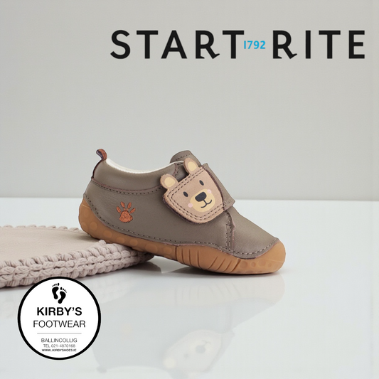 Start-Rite bear hug pre walker pine bark leather