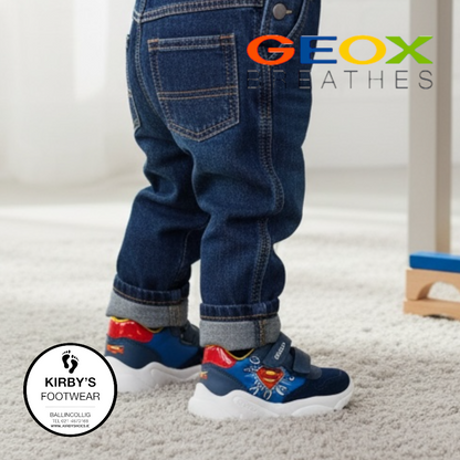Geox CiufCiuf velcro Superman navy - Kirbys Footwear Ltd