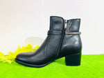 Tamaris boot black leather 25042