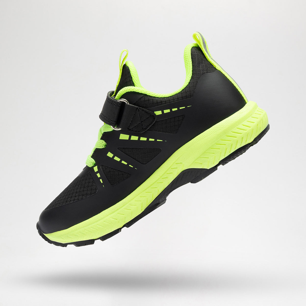 Istamax boys' trainer IMAA3805 in black/fluo yellow – other side view
