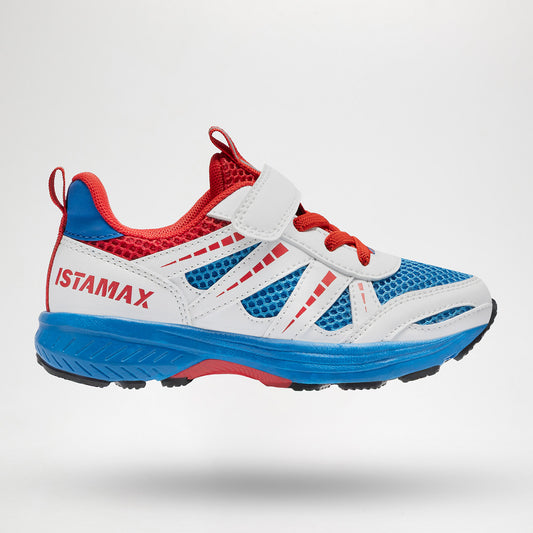 Istamax trainer white blue - Kirbys Footwear Ltd