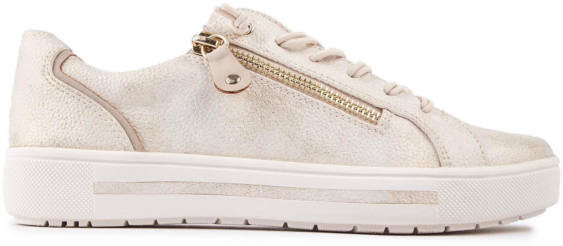 Jana trainer 23660 cloudy gold - Kirbys Footwear Ltd