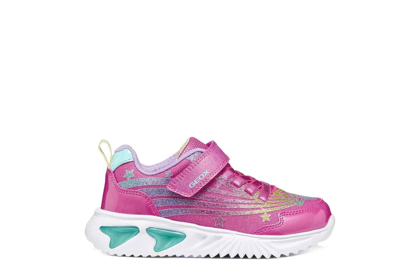Geox Assister pink lights - Kirbys Footwear Ltd