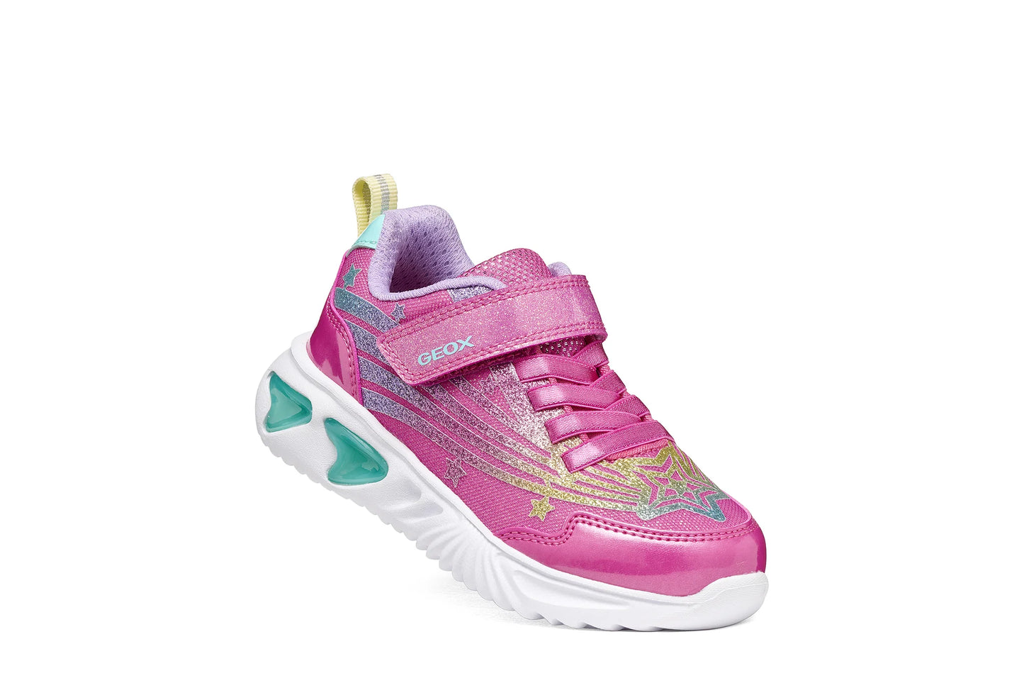Geox Assister pink lights - Kirbys Footwear Ltd