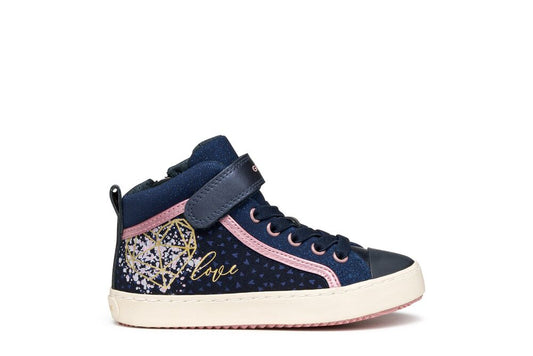 Geox Kalispera navy pink high top