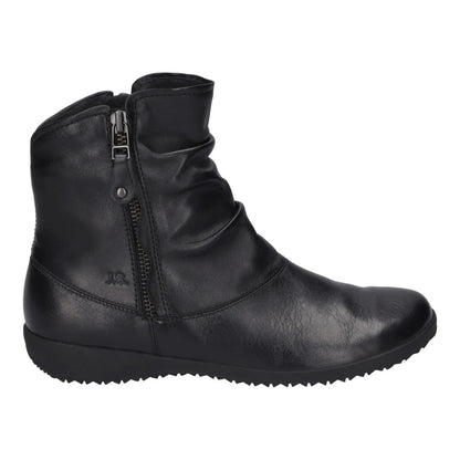 Josef Seibel Naly 24 black leather ladies’ boot – angle view