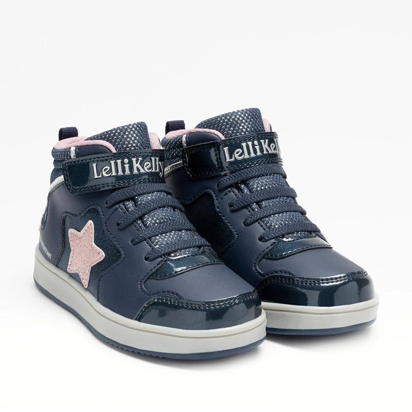 Lelli Kelly Rosa waterproof high top - navy pink