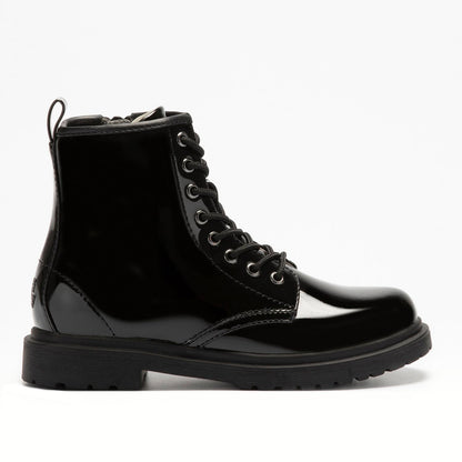 Lelli Kelly Harper boot black patent - side zip