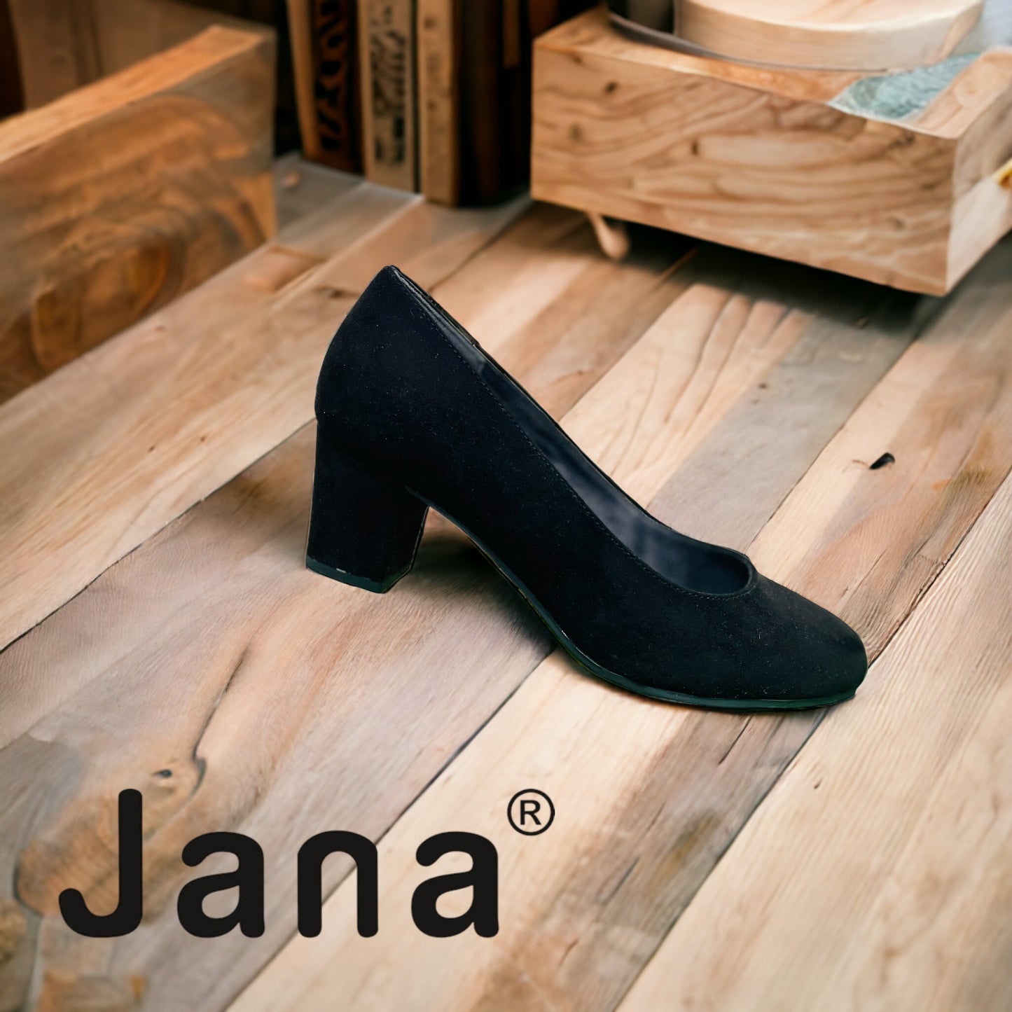 Jana 22468 suede black