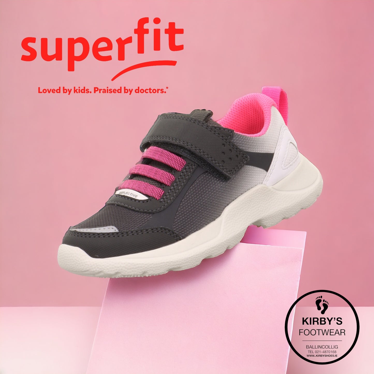 SuperFit Rush trainer pink black pink