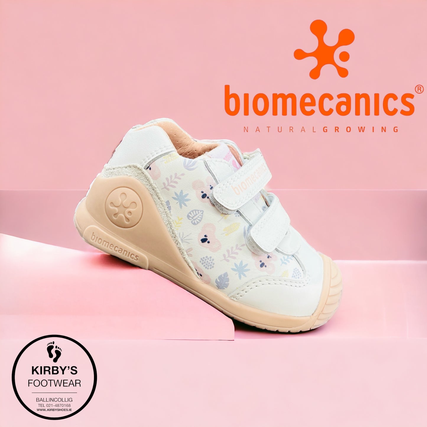 Biomecanics leather strap white 242110