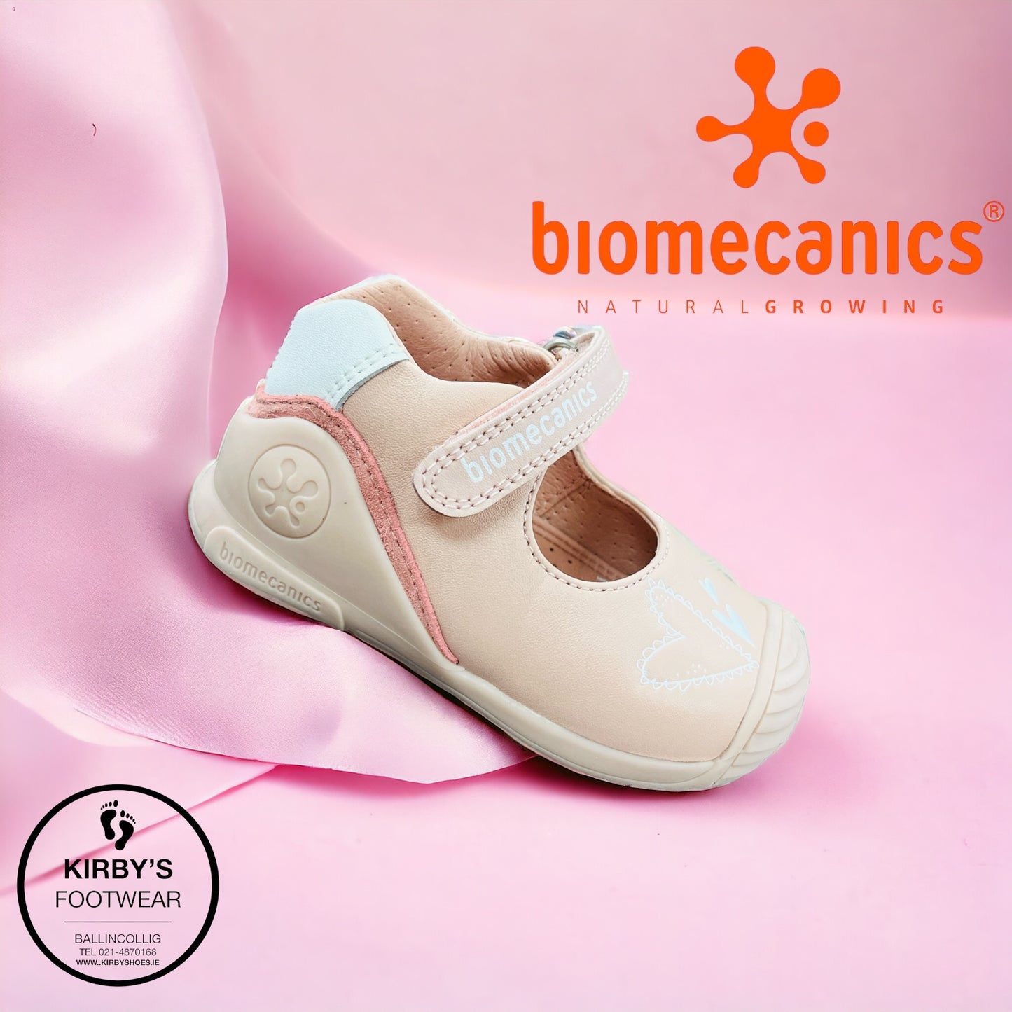 Biomecanic leather strap pink 242100
