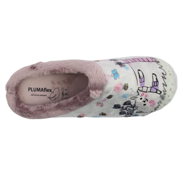 Plumaflex slipper - 12037 - erizo - grey multi