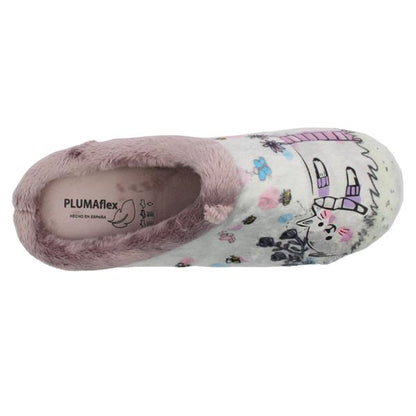 Plumaflex slipper - 12037 - erizo - grey multi