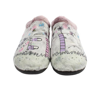 Plumaflex slipper - 12037 - erizo - grey multi