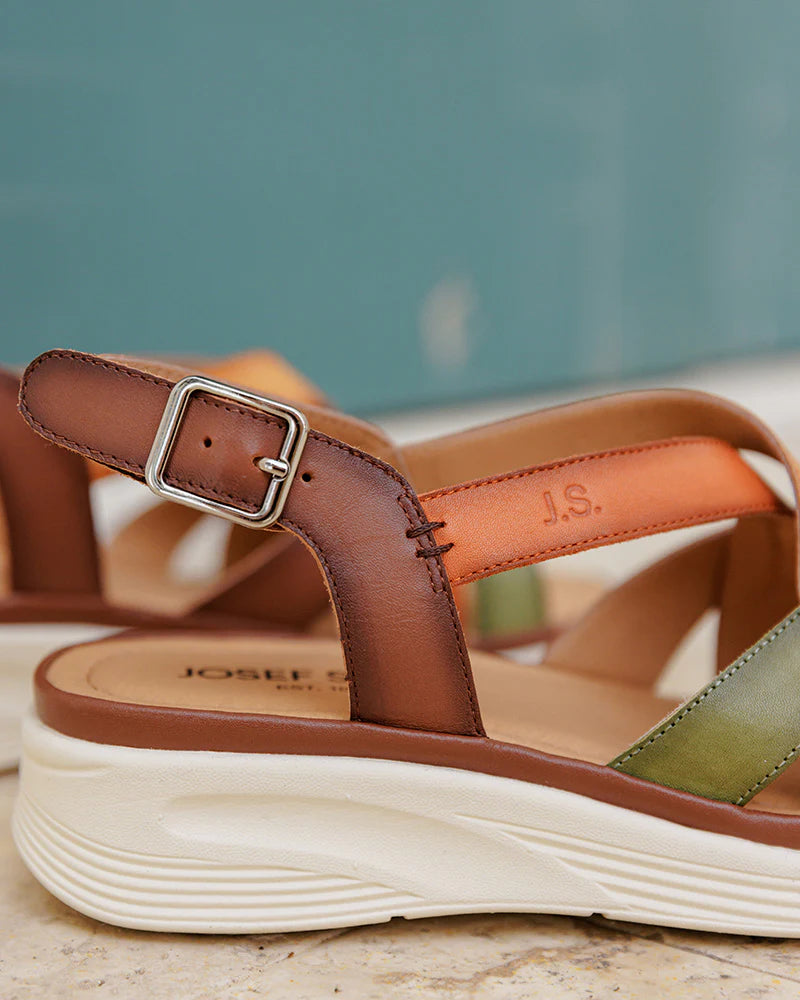JOSEF SEIBEL Sevran 07 - green  sandal - Kirbys Footwear Ltd