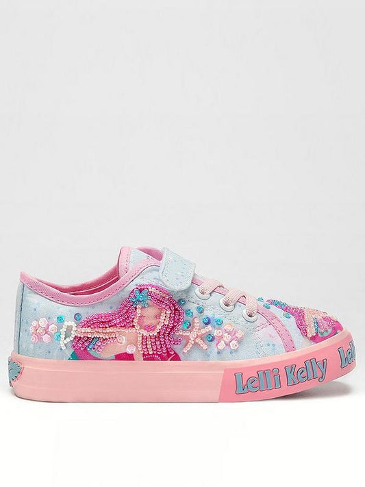 Lelli Kelly canvas mermaid Sirenetta blue pink