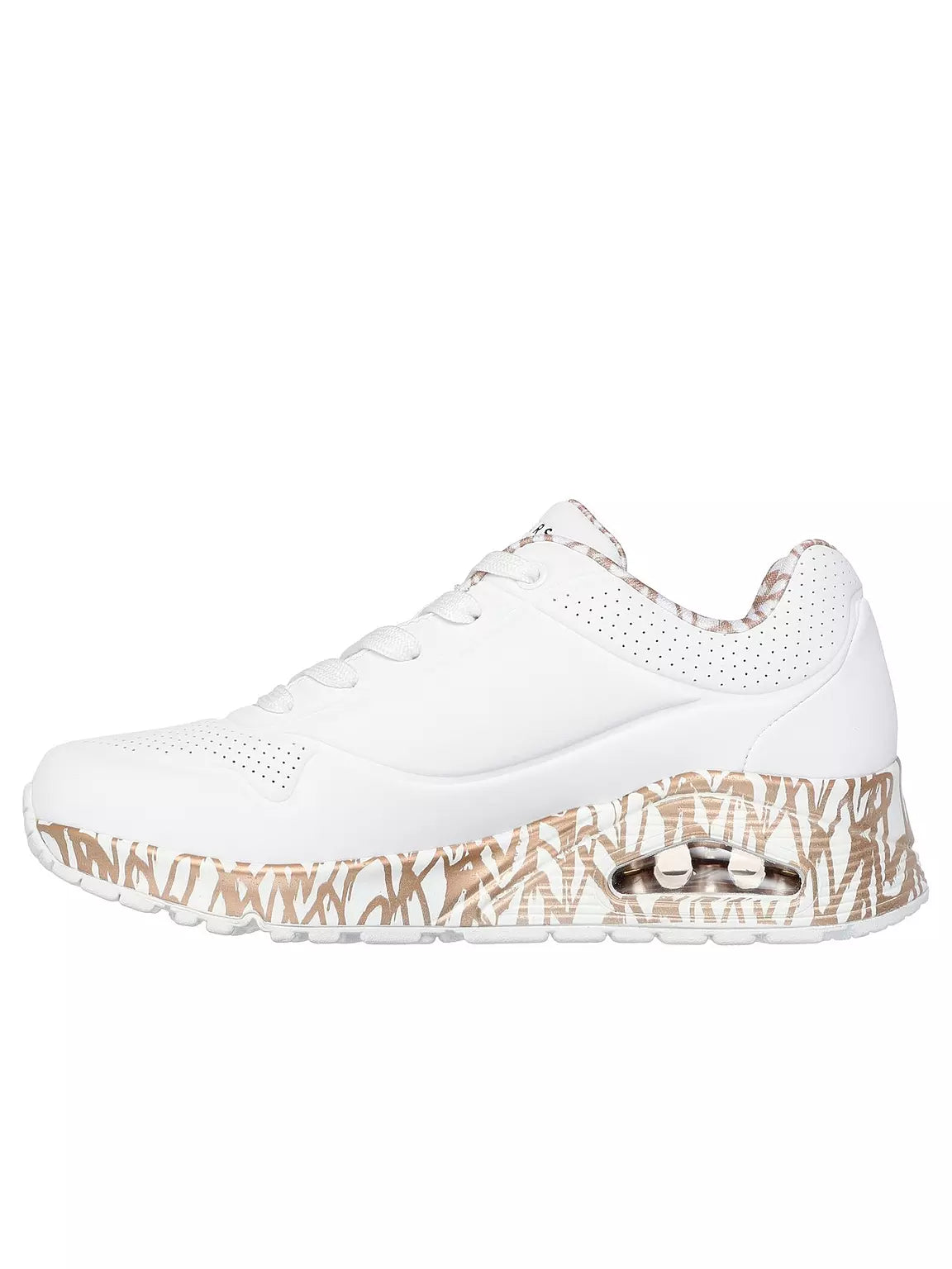 Skechers Uno - loving love - white gold
