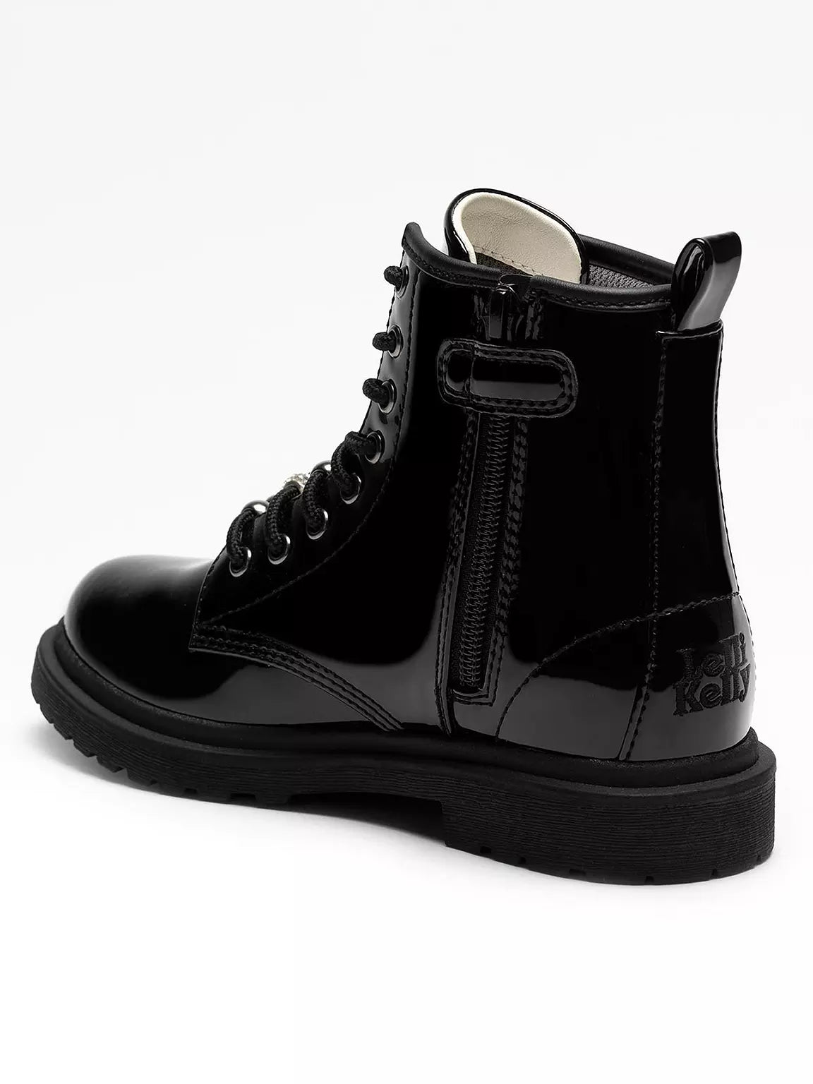 Lelli Kelly Willow boot black patent - side zip