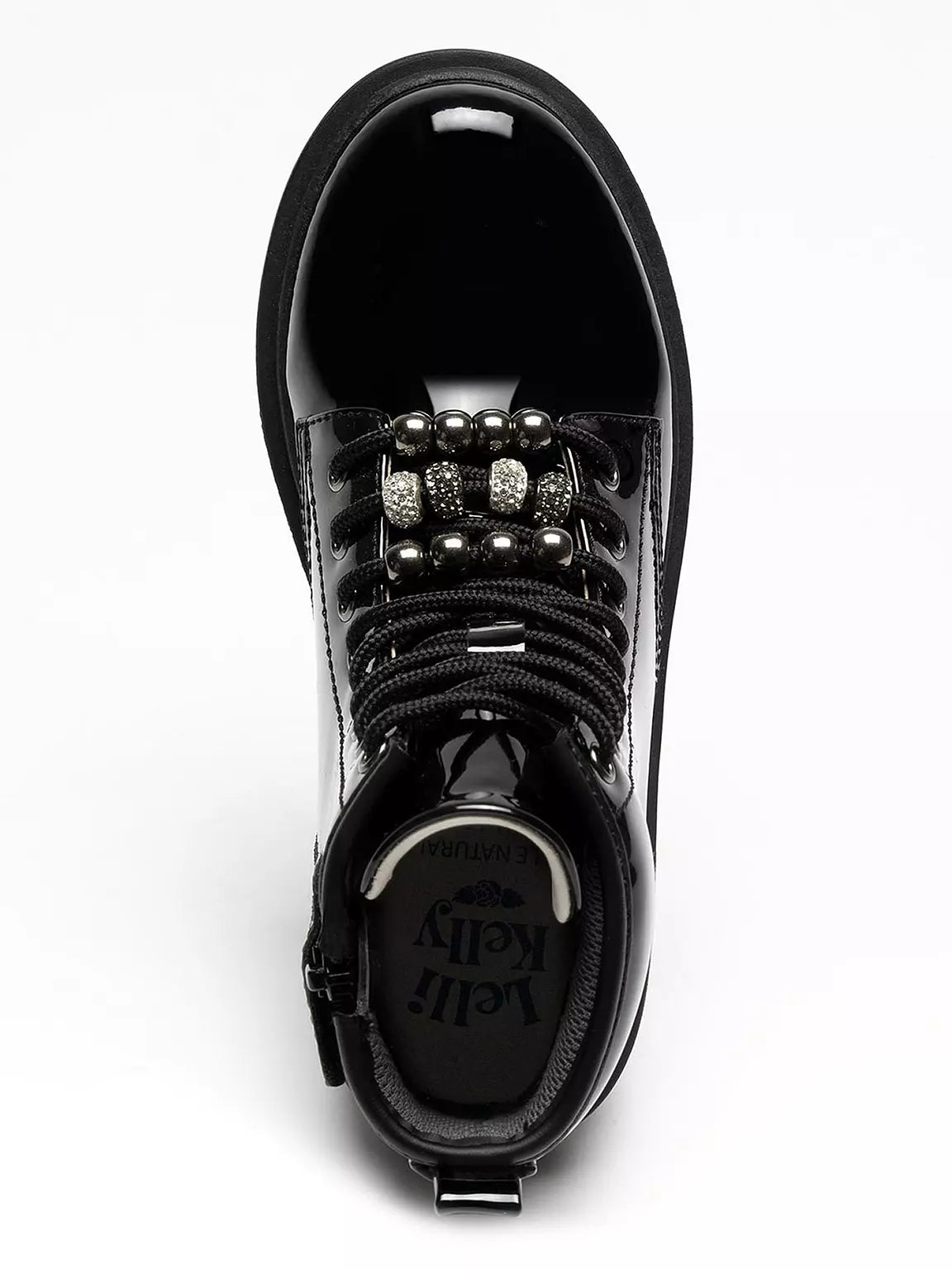 Lelli Kelly Willow boot black patent - side zip
