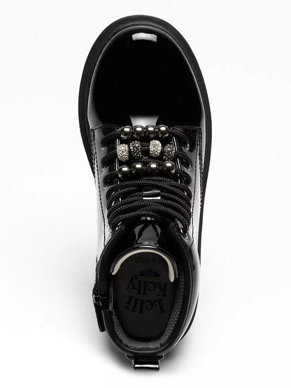 Lelli Kelly Willow boot black patent - side zip