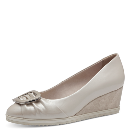 Tamaris wedge slip on - champagne - 22320