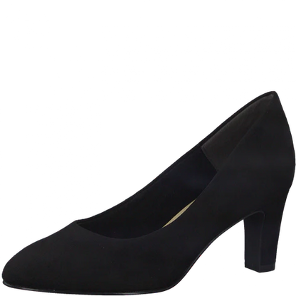 Tamaris court 22418 black suede - Kirbys Footwear Ltd