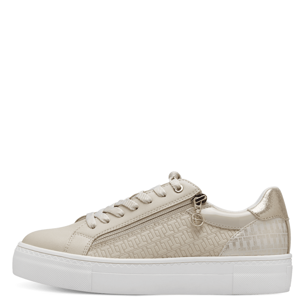 Tamaris trainer - Ivory/gold - 23313