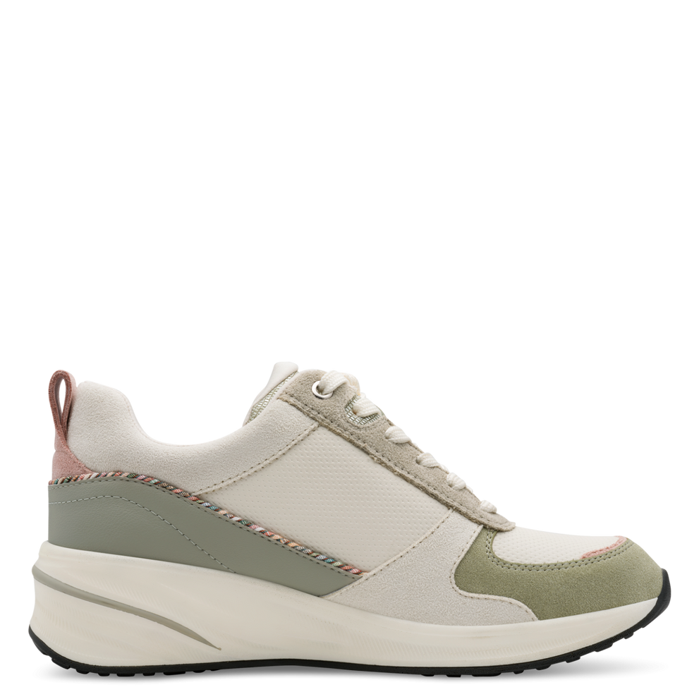 Tamaris trainer - sage beige - 23754 - Kirbys Footwear Ltd