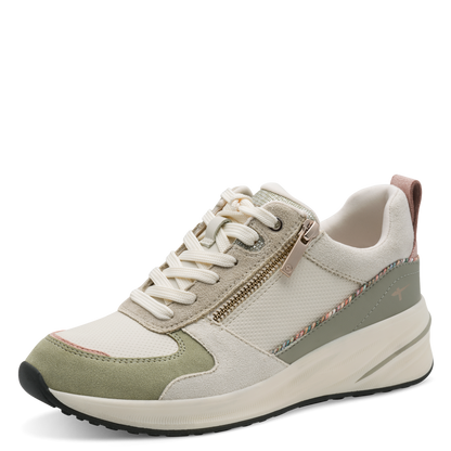 Tamaris trainer - sage beige - 23754 - Kirbys Footwear Ltd