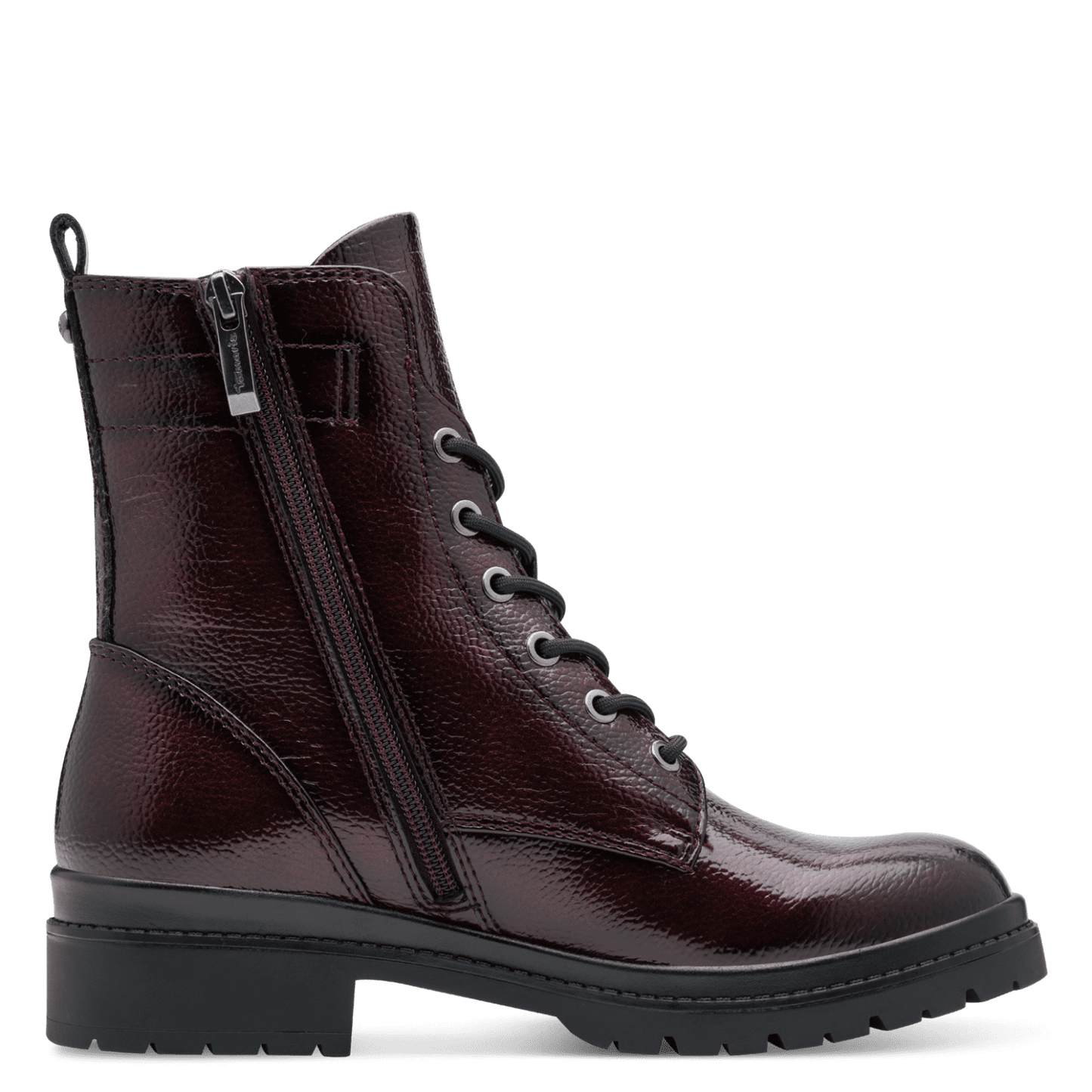 Tamaris merlot patent boot - 25236 - vegan