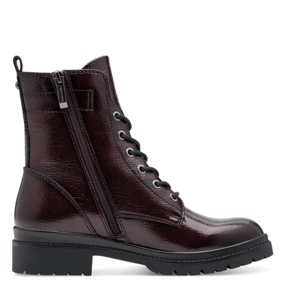 Tamaris merlot patent boot - 25236 - vegan