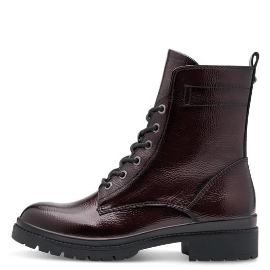 Tamaris merlot patent boot - 25236 - vegan