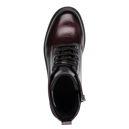 Tamaris merlot patent boot - 25236 - vegan